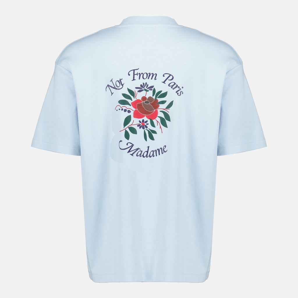 Bild des Artikels 'Blaues Rosa Slogan T-Shirt' der Marke Drole De Monsieur für Herren - Frühjahr-Sommer 2026 - Rückansicht