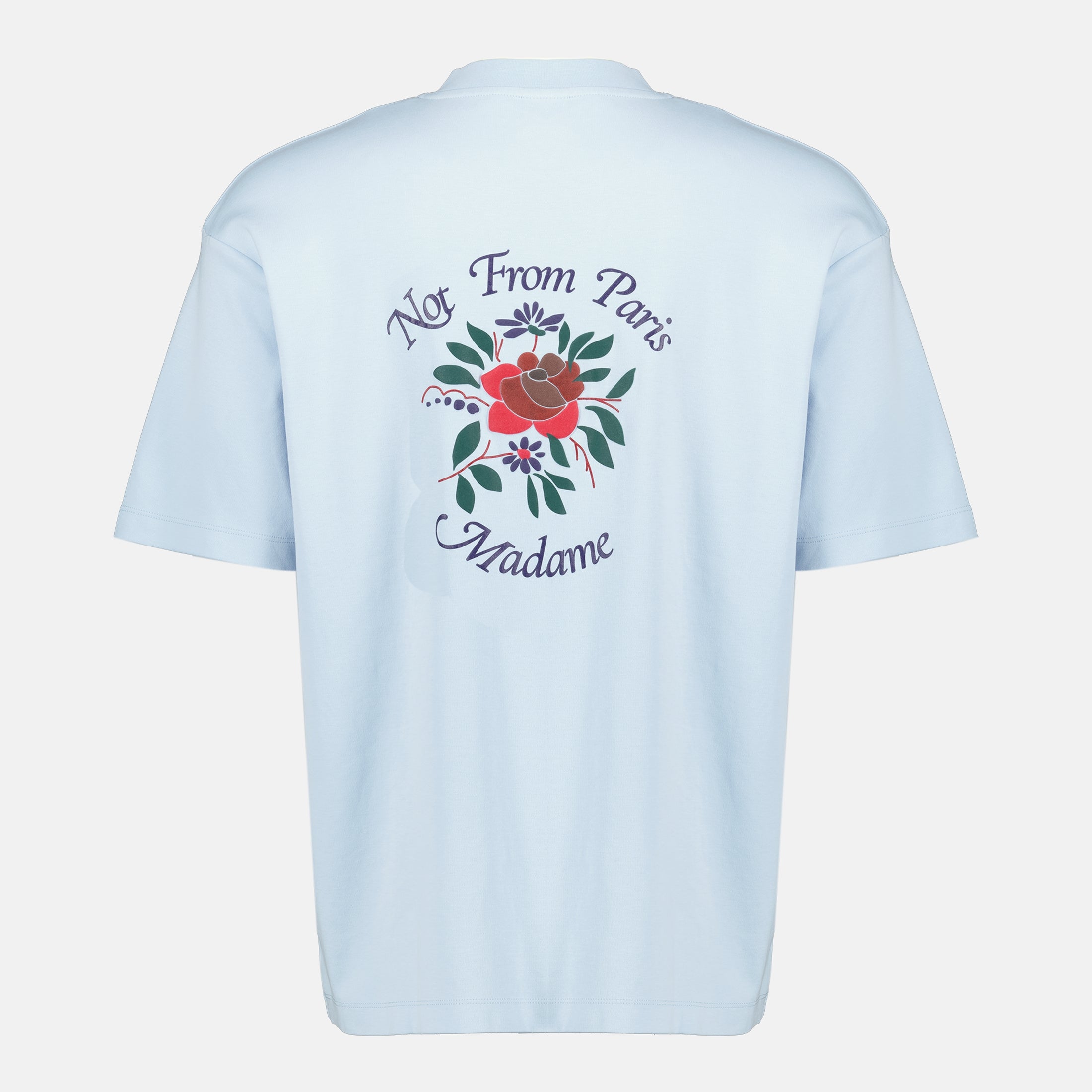 Bild des Artikels 'Blaues Rosa Slogan T-Shirt' der Marke Drole De Monsieur für Herren - Frühjahr-Sommer 2026 - Rückansicht