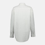 Hemden Gestreiftes Hemd Saint Laurent Weiß Femme