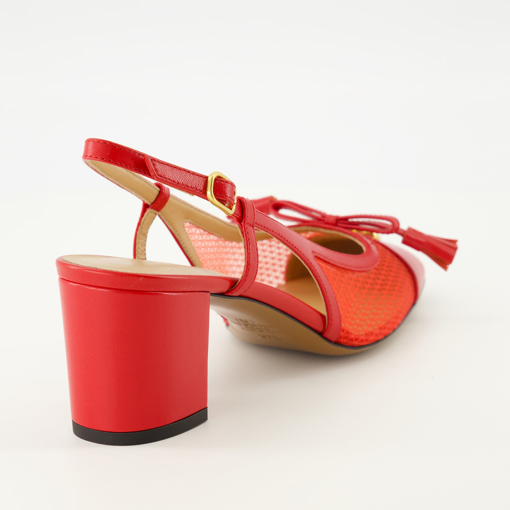 Imagen de los zapatos de tacón rojo Valet du Roi de la marca Valentino Garavani para Mujer - Temporada Primavera-Verano 2026 - Vista trasera