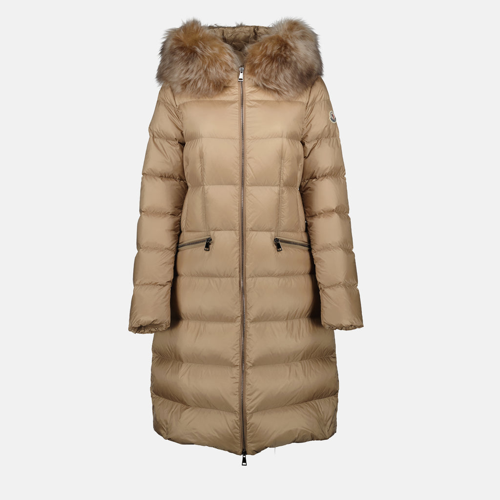 Abrigos Chaqueta de Plumas Larga Boedic Moncler Marrón Mujeres
