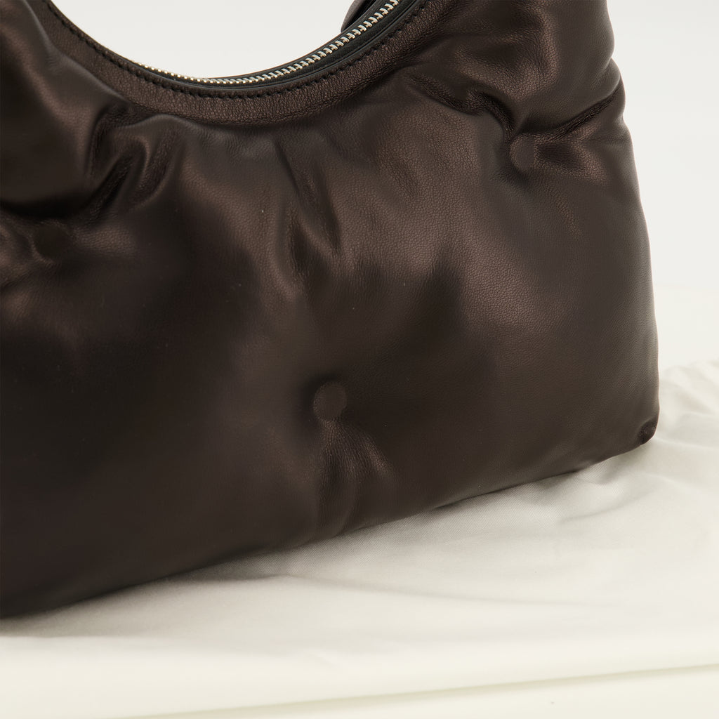 Sacs à main et épaule 글램 슬램 호보 백 블랙 스몰 Mm6 Noir Femme