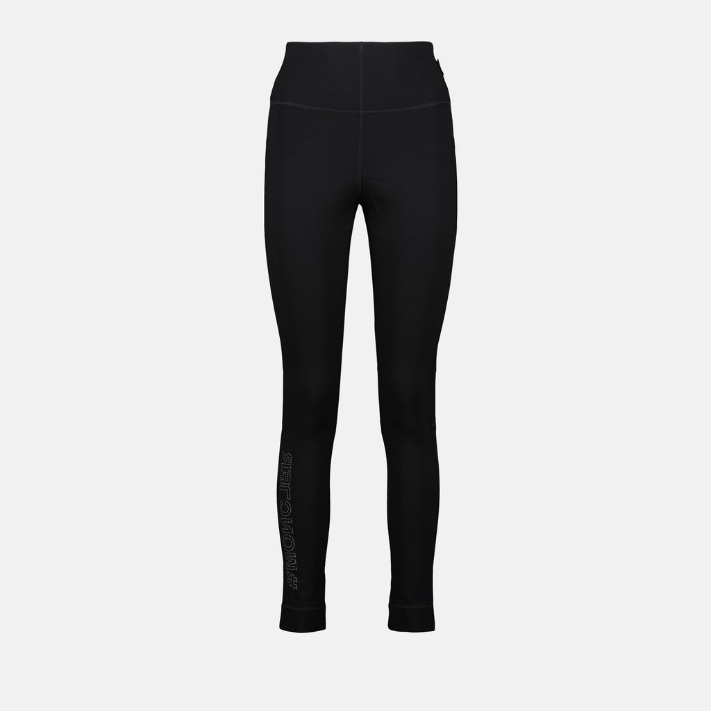 Pantaloni Leggings in Nylon Moncler Grenoble Nero Femme
