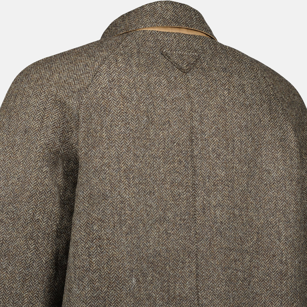 Manteaux Casaco Reversível Bege Prada Beige Homme