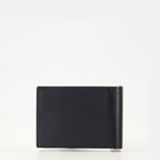 Image of the Saint Laurent Paris leather wallet for men - Autumn-Winter 2025 - Back View