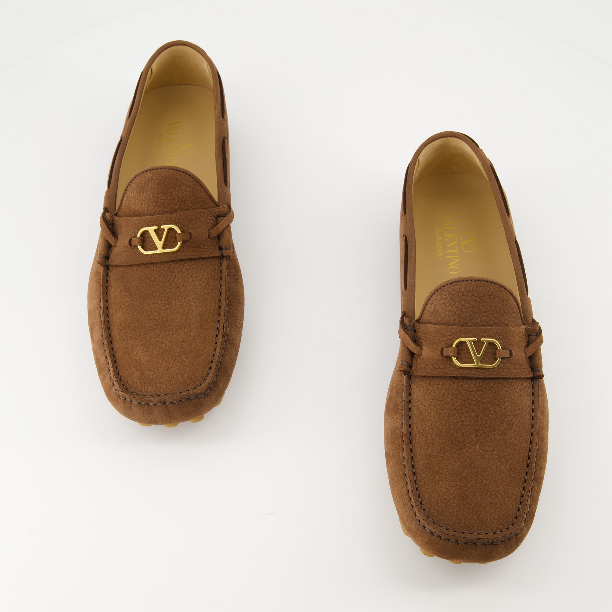 Mocassins Driver Fastaway Moccasins Valentino Garavani Marron Homme