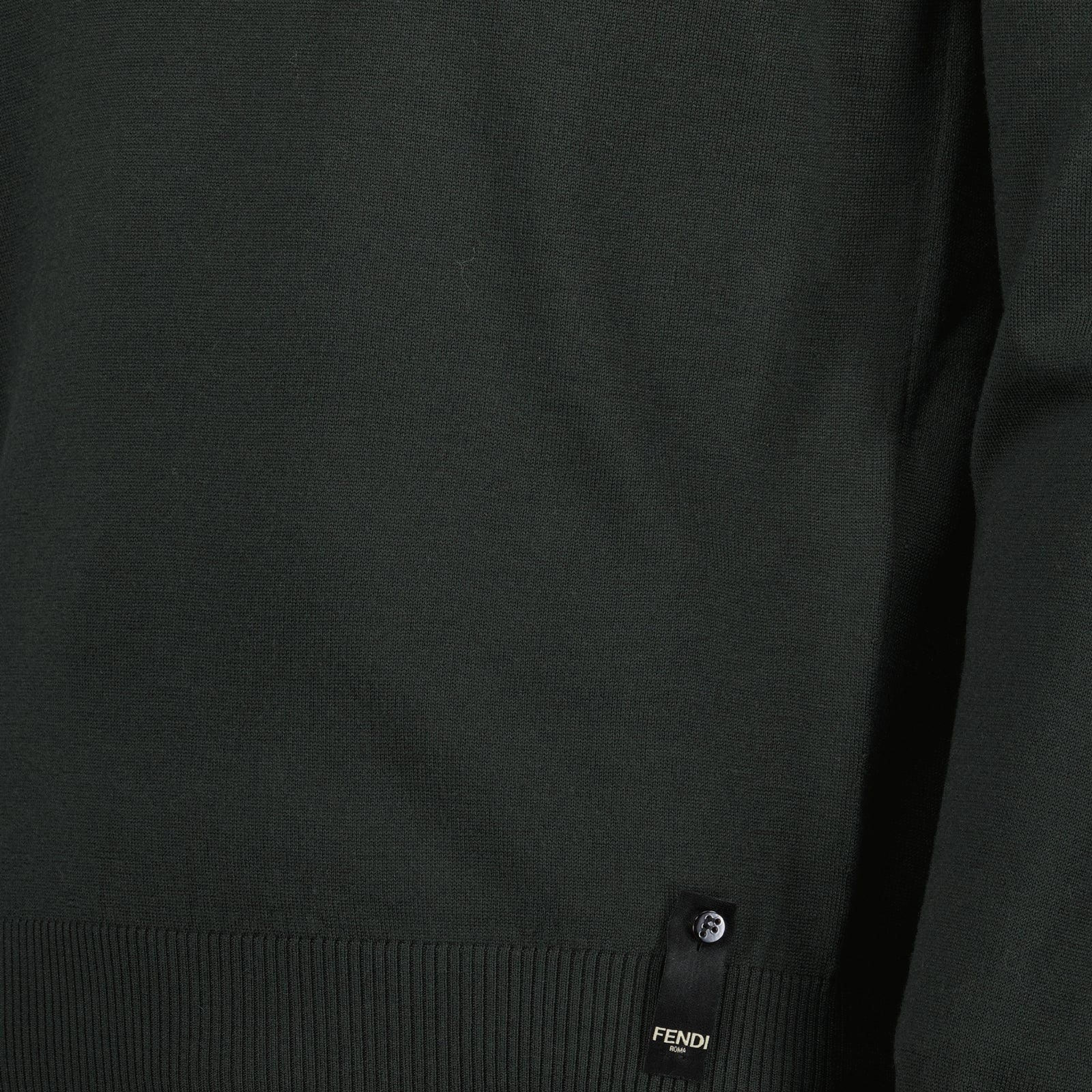 Knitwear Wool Sweater Fendi Green Homme