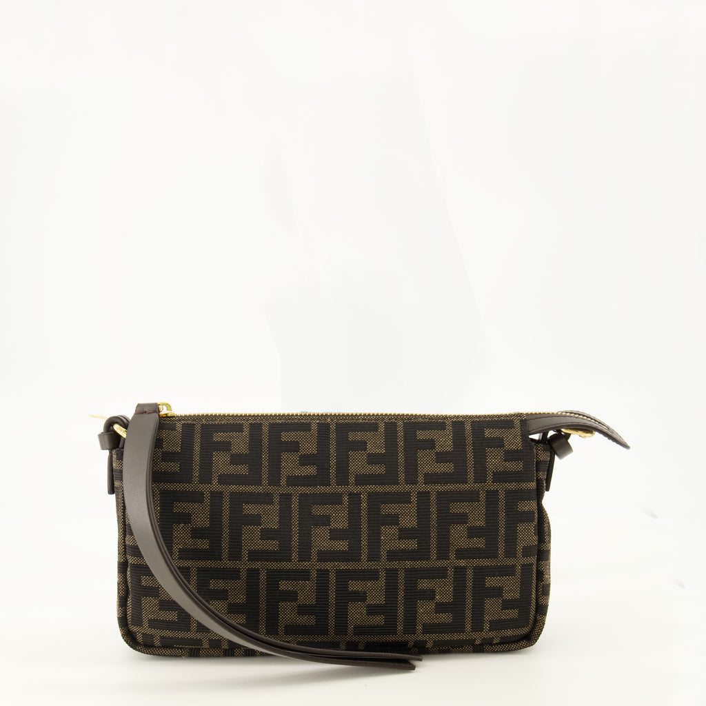 Pochettes Kleine Zip Top Tasche Fendi Marron Femme