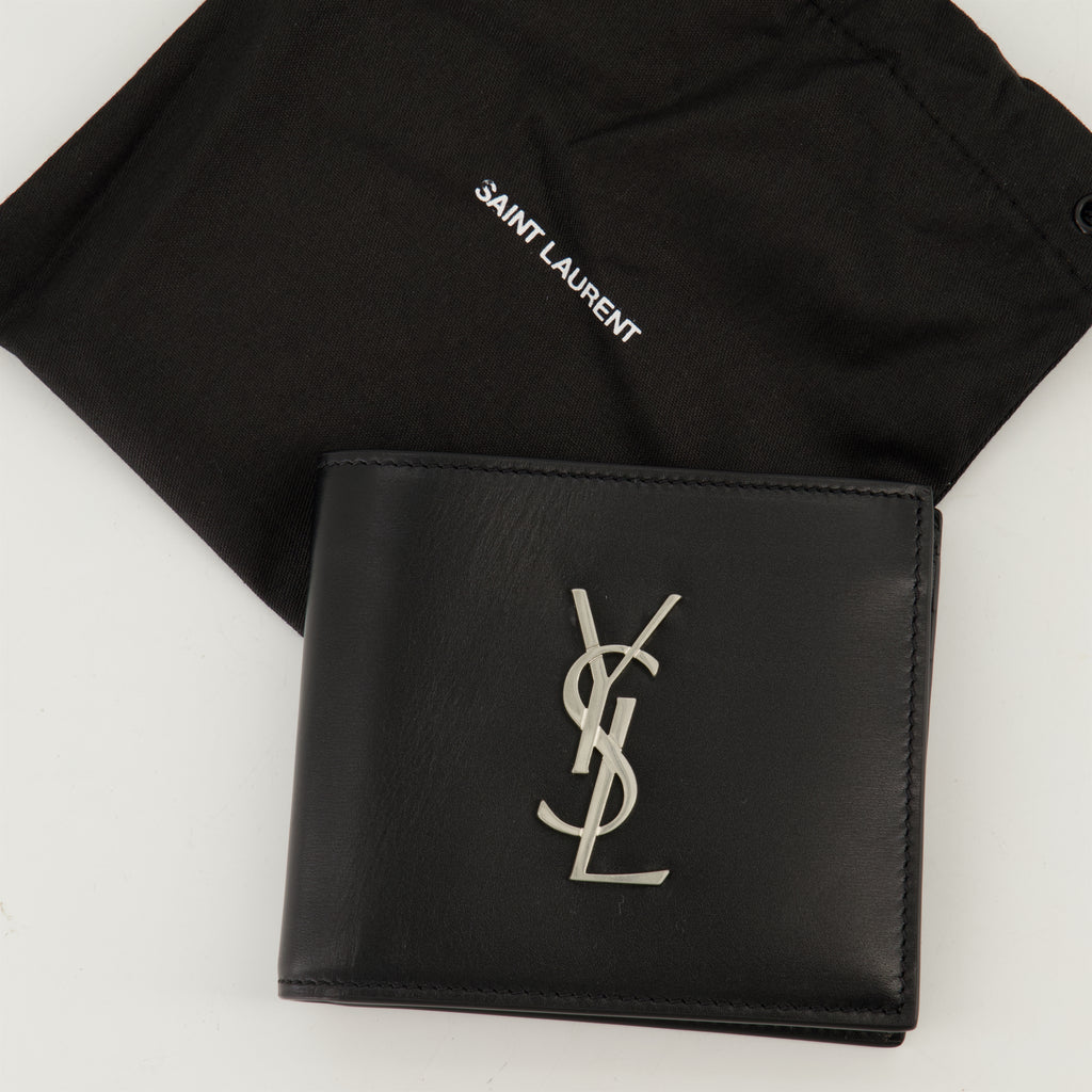 Small leather goods Cassandre Wallet Saint Laurent Black Homme