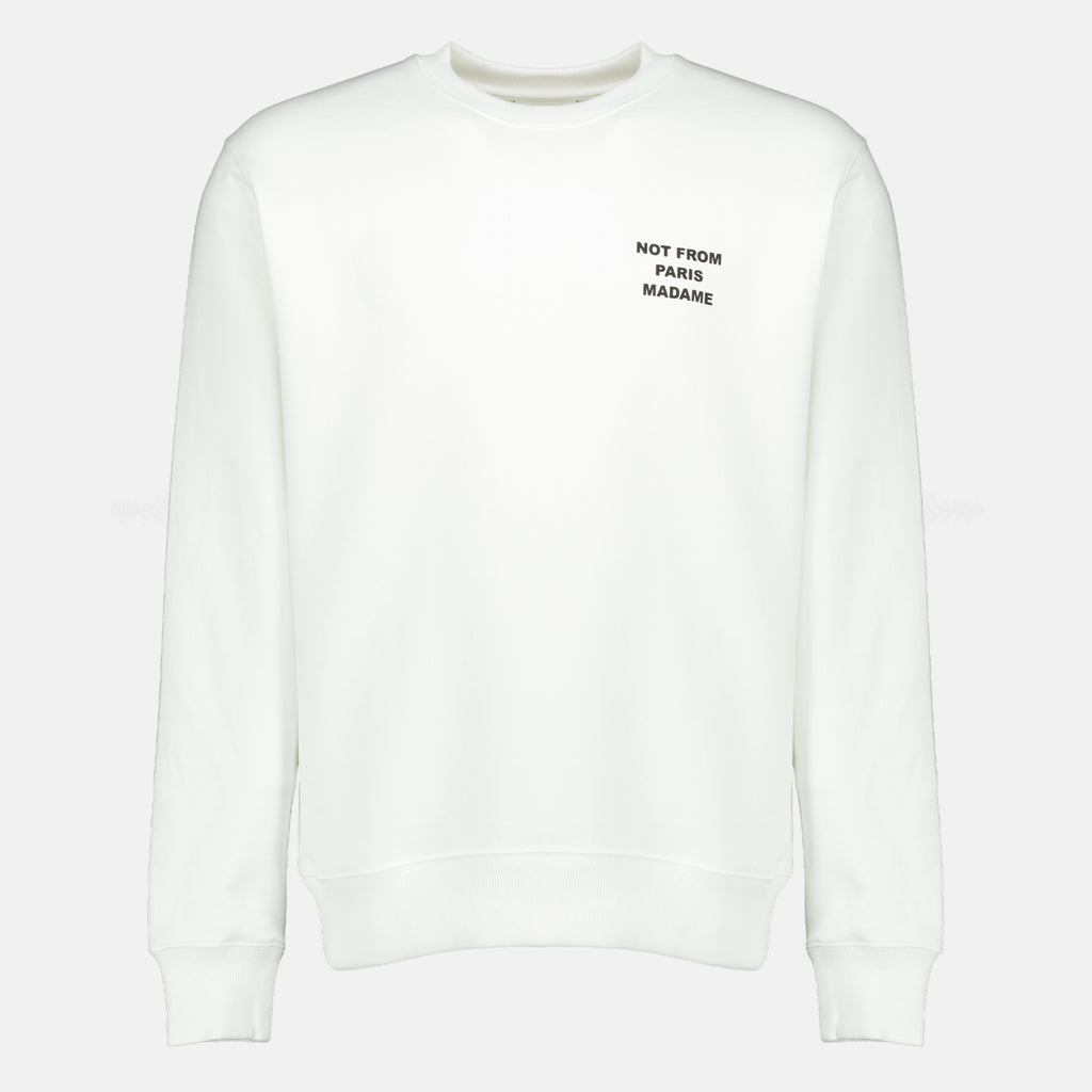 Sweatshirts Sweatshirt Branca Clássica com Slogan Drole De Monsieur Blanc Homme
