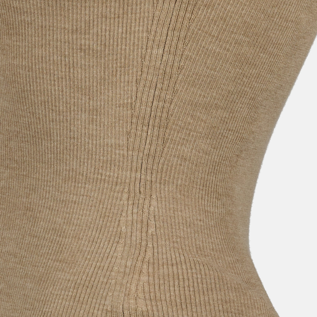 Maille Top en laine marron Max Mara Beige Femme