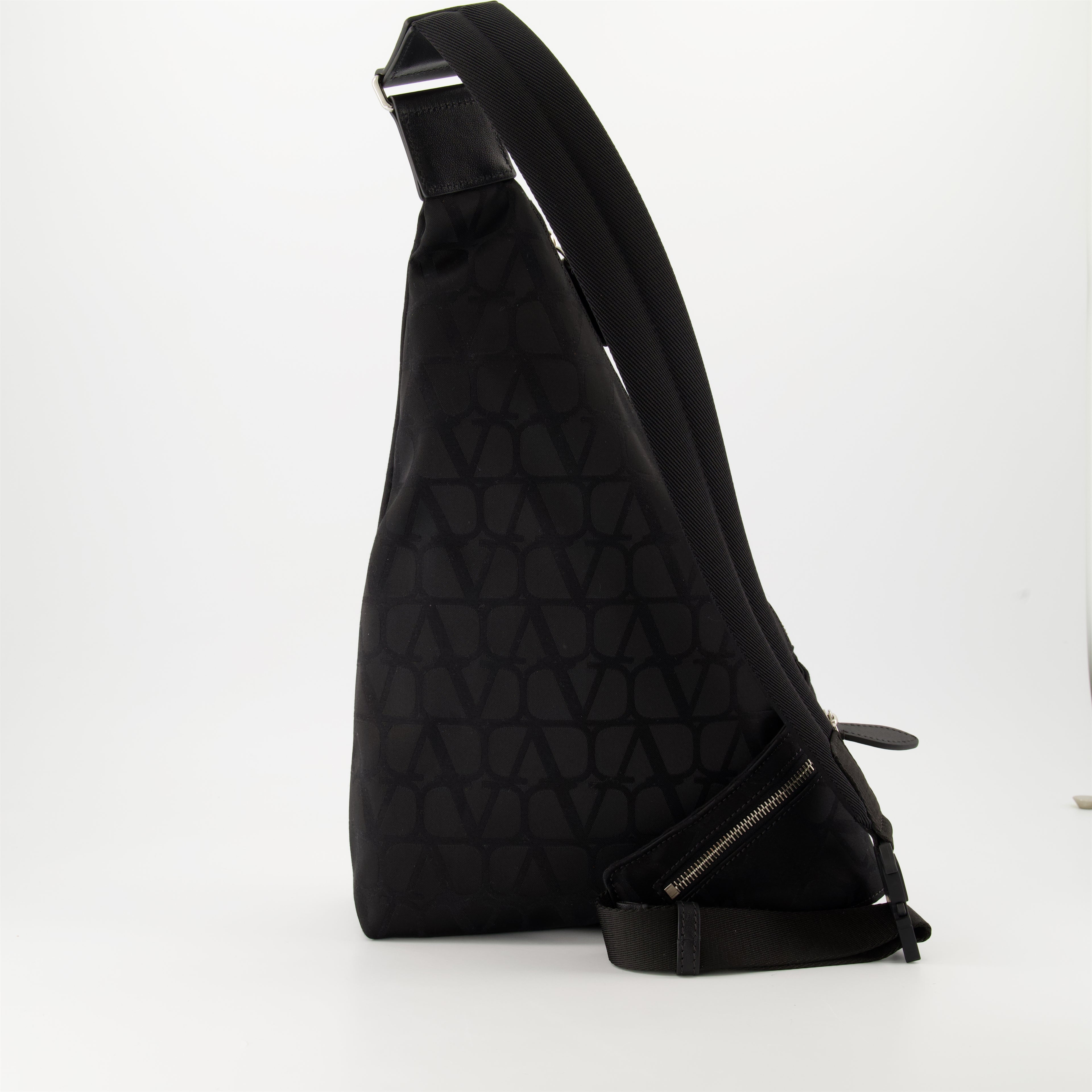 Belt bags Sacoche en nylon iconographe Valentino Garavani Black Homme