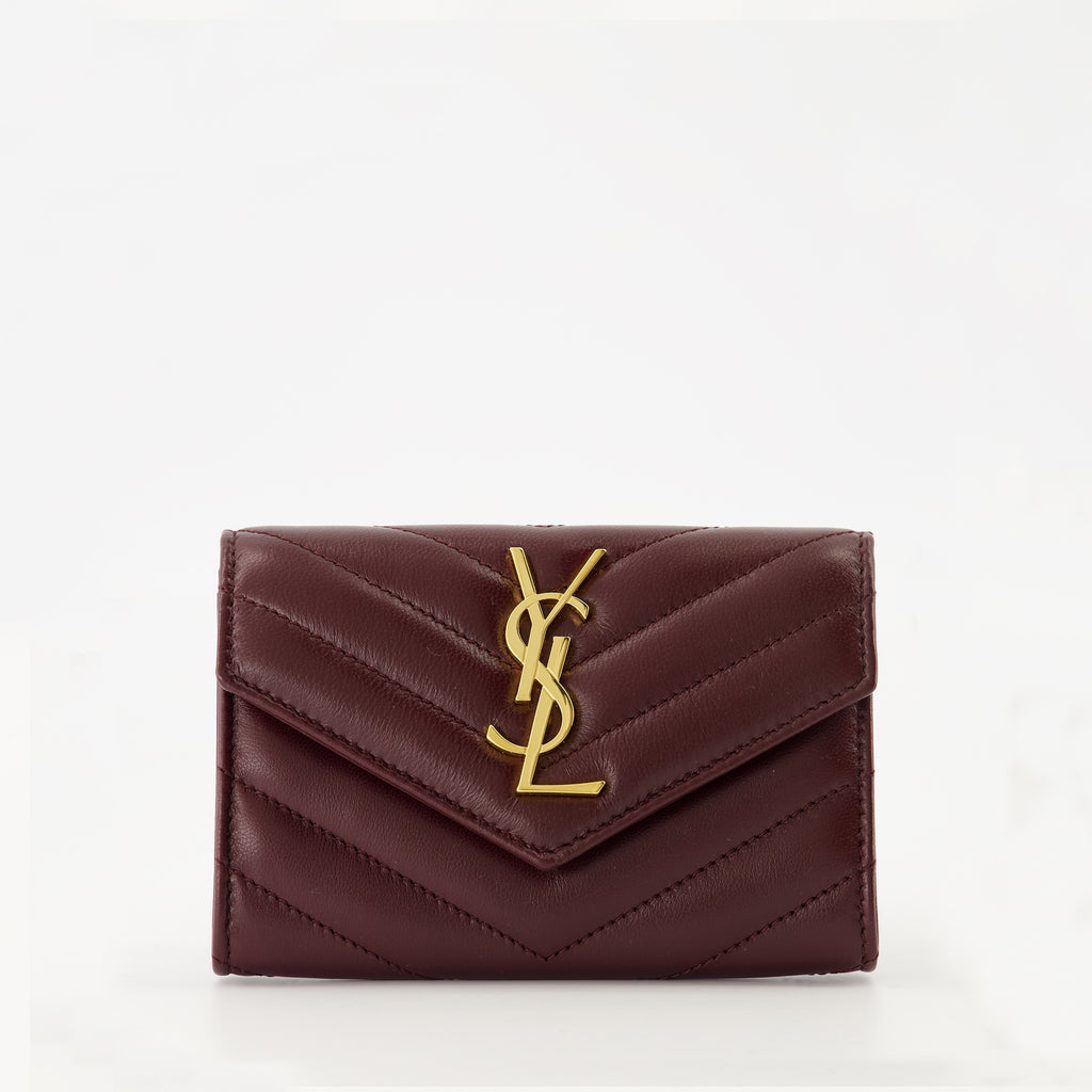 Petite maroquinerie Billetera Cassandre Saint Laurent Bordeaux Femme