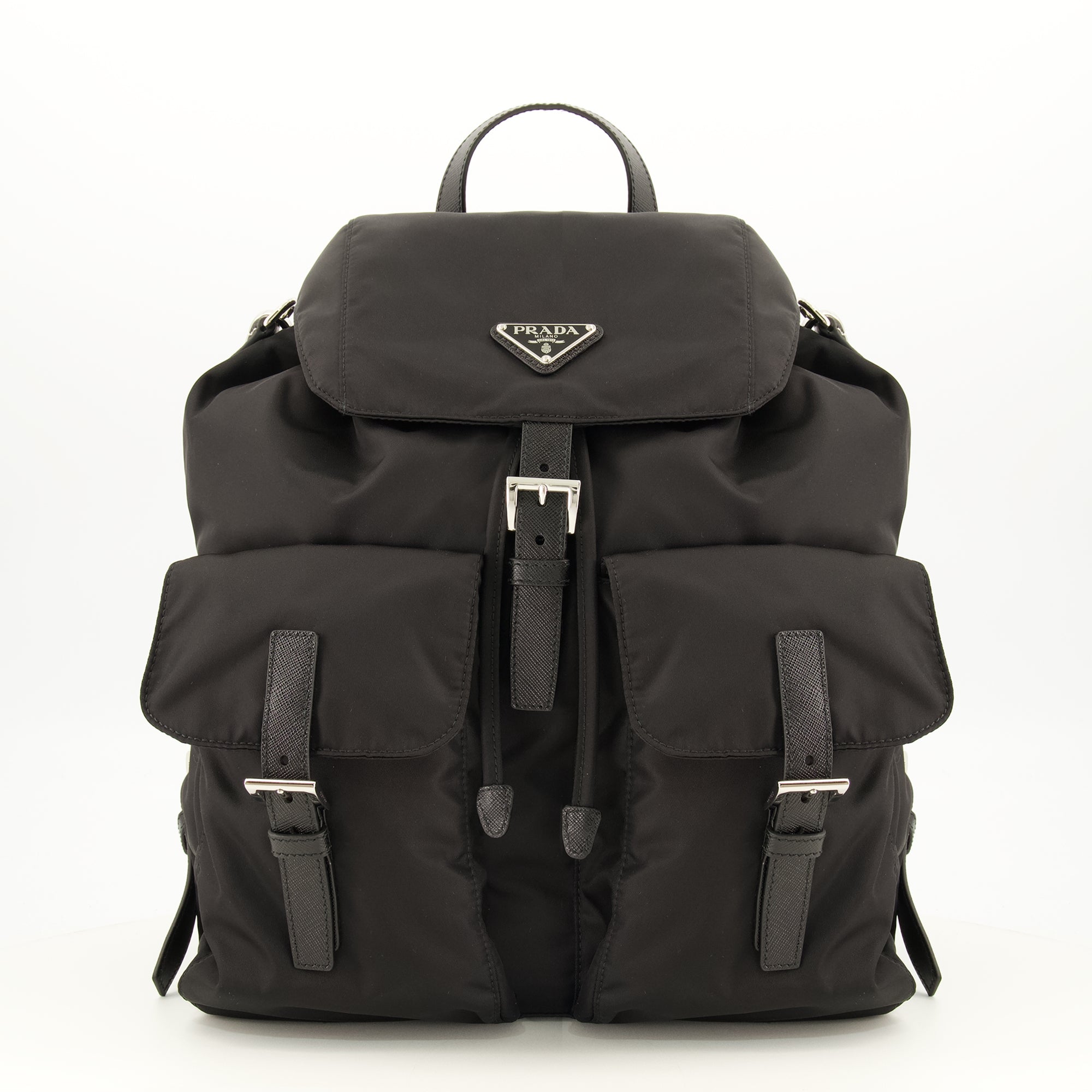 Sacs à dos Zaino Re-Nylon Nero Prada Noir Homme