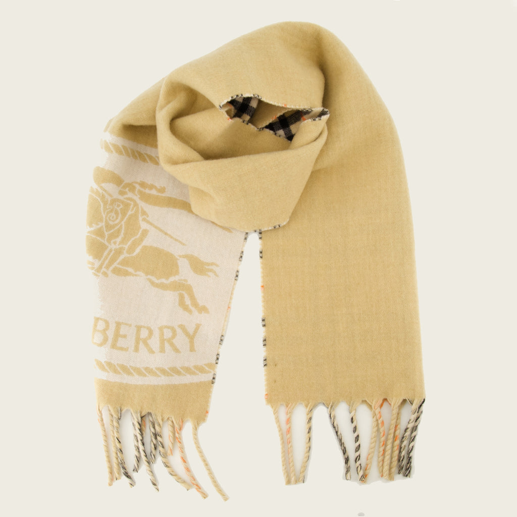Écharpes, foulards et gants Knight Reversible Scarf Burberry Beige Unisexe