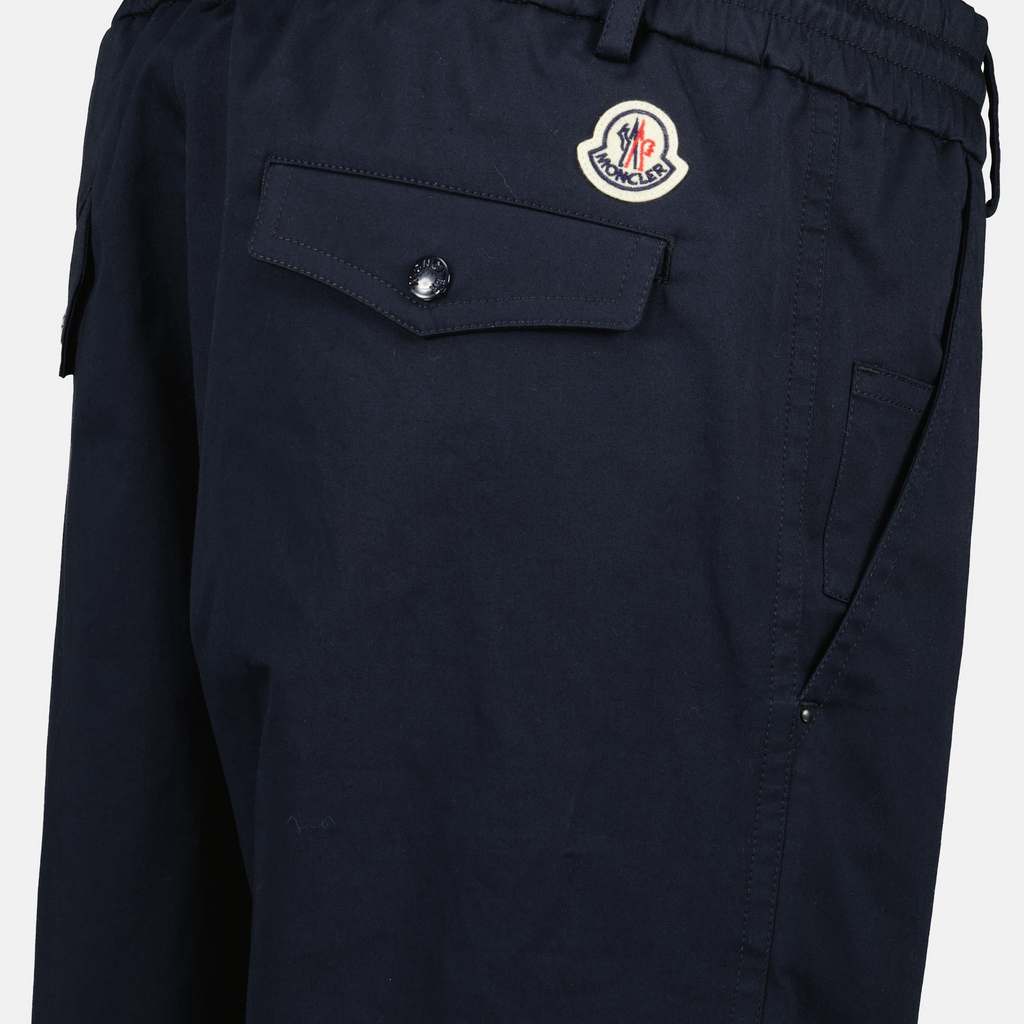 Calças Calças de Algodão Moncler Azul escuro Homme