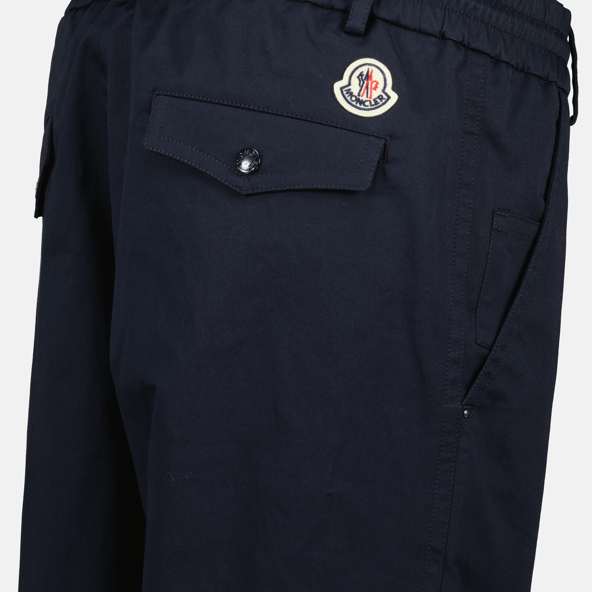Calças Calças de Algodão Moncler Azul escuro Homme