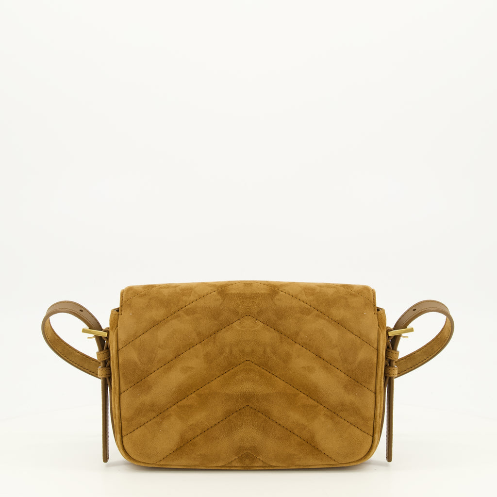 Sacs à main et épaule Saco Loulou Toy em Suede Castanho Saint Laurent Marron Femme