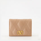 Petite maroquinerie Quiltie 67 Wallets Valentino Garavani Rose Femme