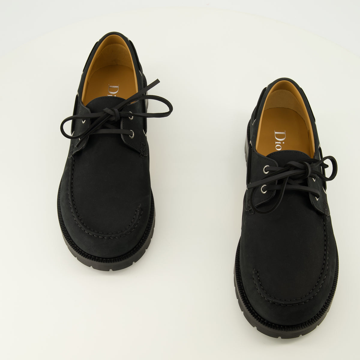 Chaussures de ville Chaussures bateau Archie Lug Dior Noir Homme