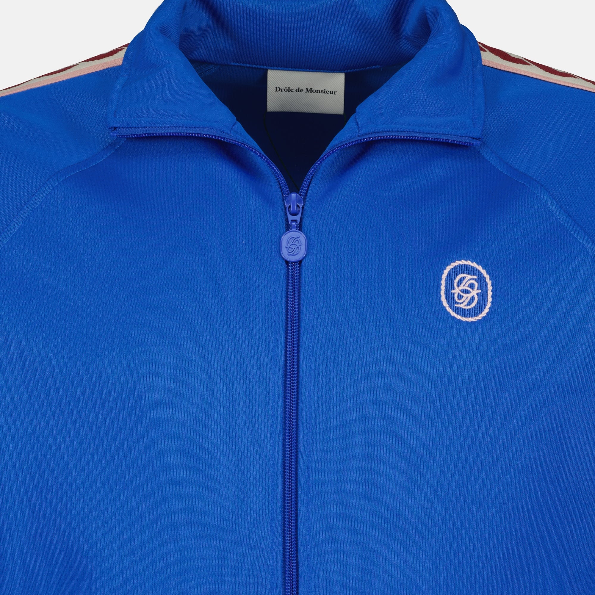 Vestes Veste de survêtement Track Tressée Drole De Monsieur Bleu Homme