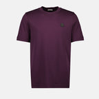 Imagen de la camiseta de cuero con logo de Moncler para hombre - Otoño-Invierno 2025 - Vista Frontal
