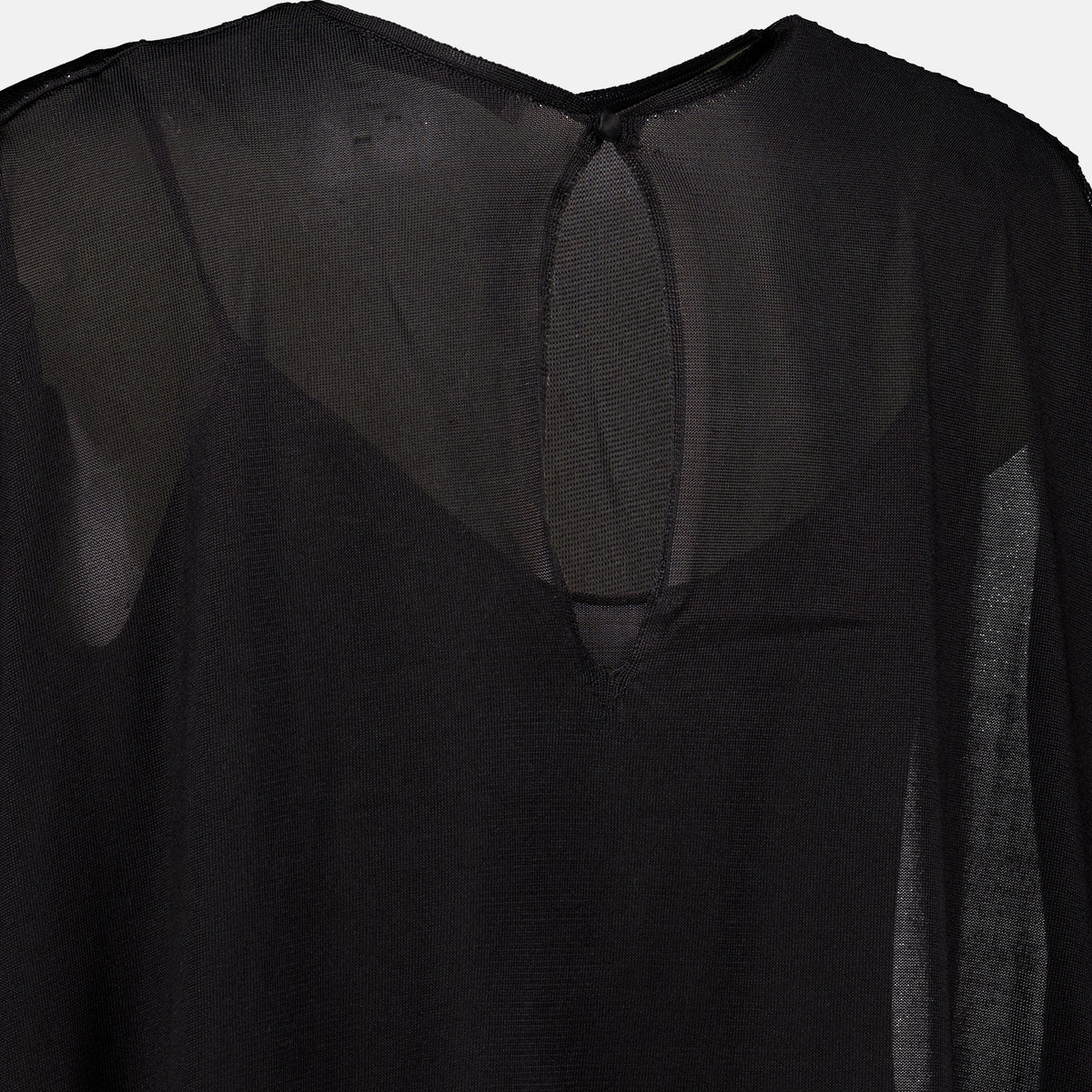 Maille Top in Seta Nera Fendi Noir Femme