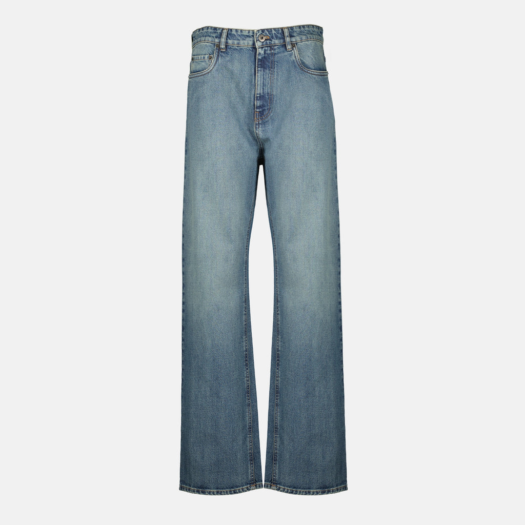 Image de l'article Jean brodé bleu de la marque Miu Miu pour Femme - Saison Printemps-Été 2026 - Vue de Face