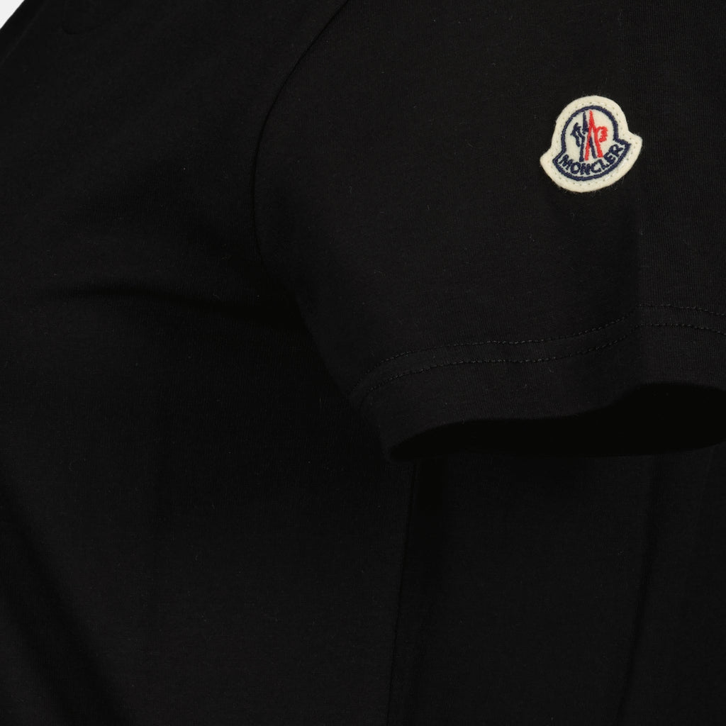 T-Shirts Logo T-Shirt Moncler Schwarz Femme