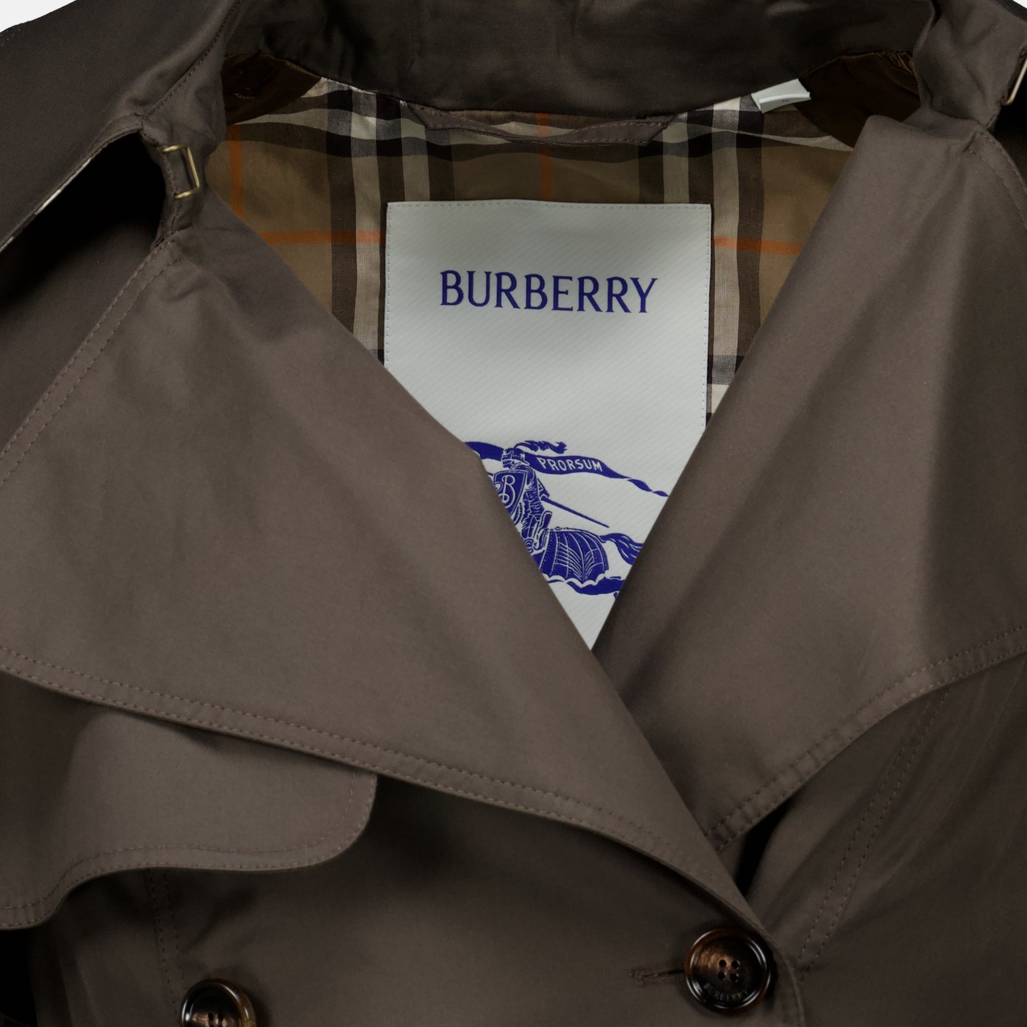 Manteaux ペンブリー ロング トレンチ ブラウン ガバジン Burberry Marron Femme
