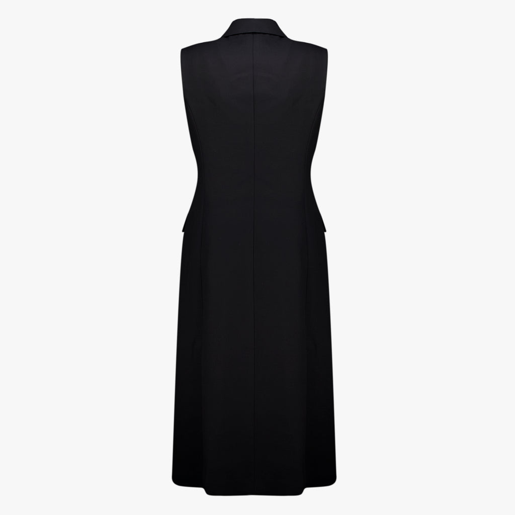 Robes Schwarzes Mantel-Kleid Fendi Noir Femme