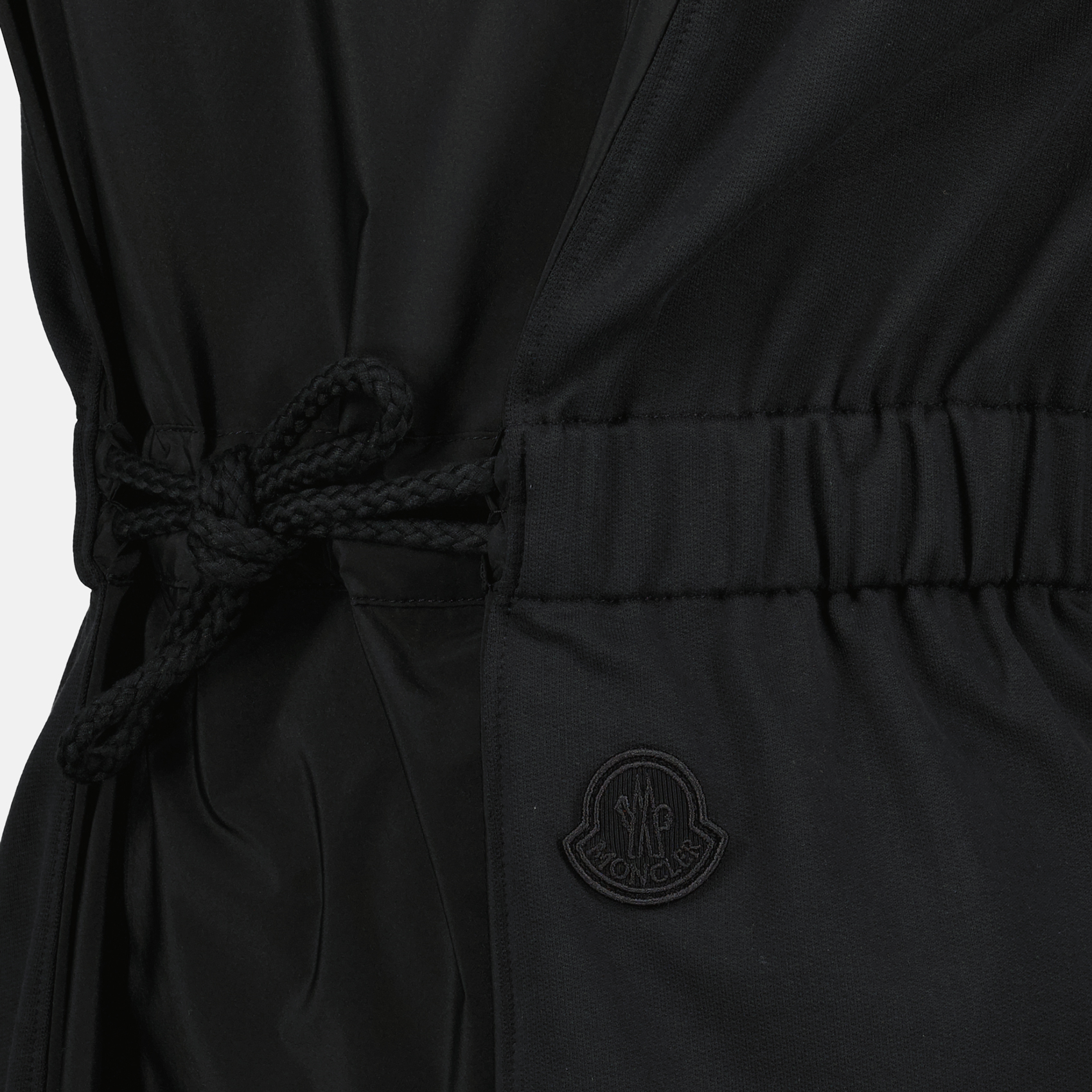 Robes Robe bi-matière Moncler Noir Femme