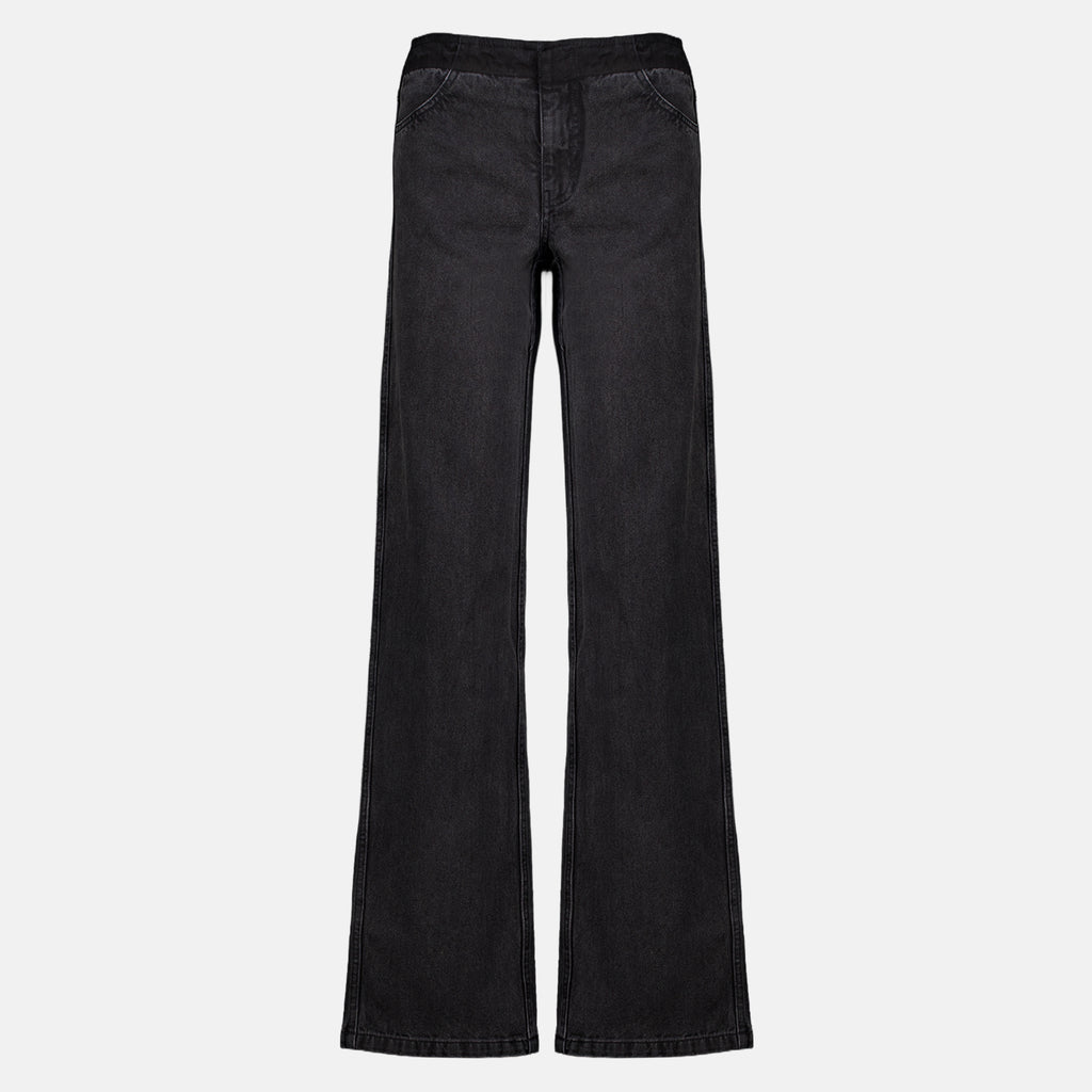 Pantalons Zerrissene schwarze Jeans aus Denim Christopher Esber Noir Femme
