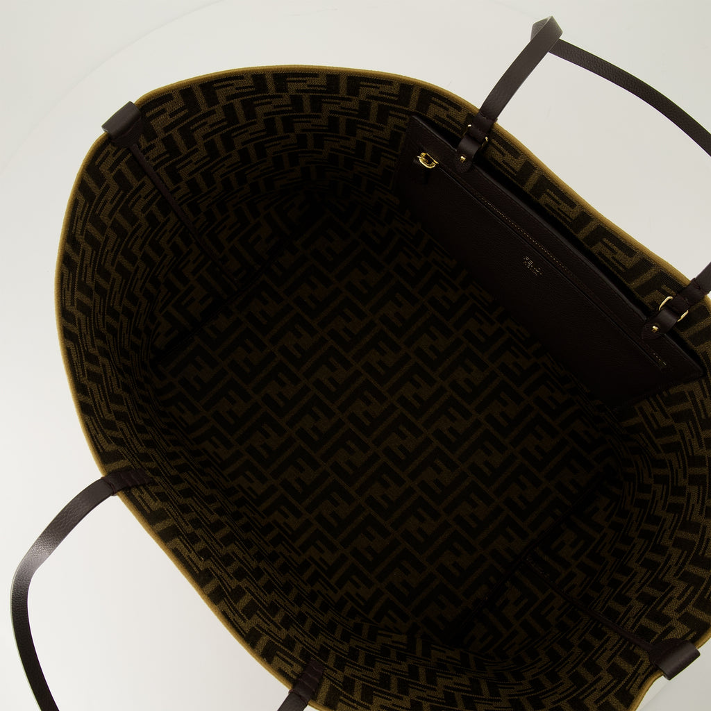 Tote bags Roll Tote Bag Fendi Brown Femme