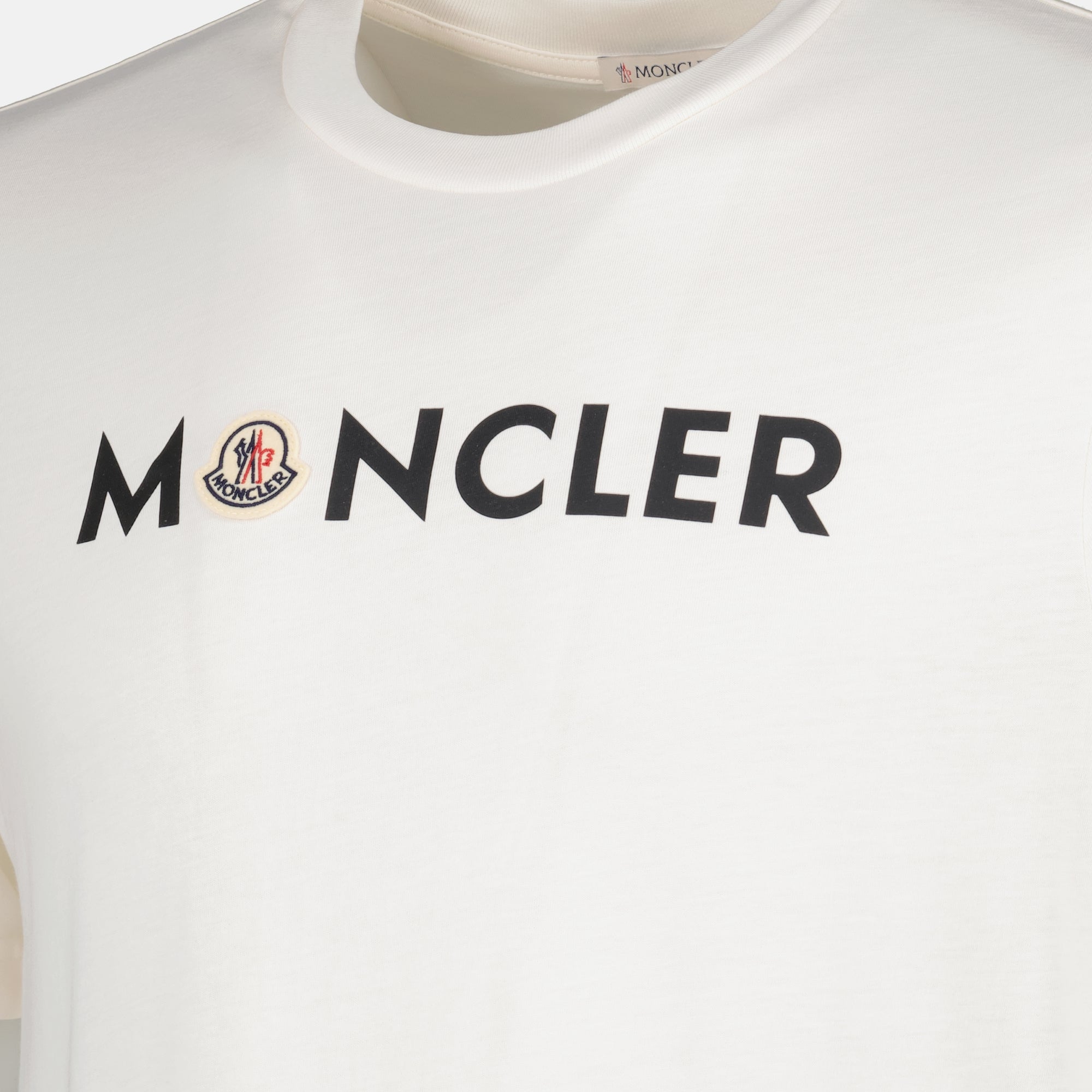 ホワイトプリントロゴTシャツ Moncler - メンズ – myCompañero
