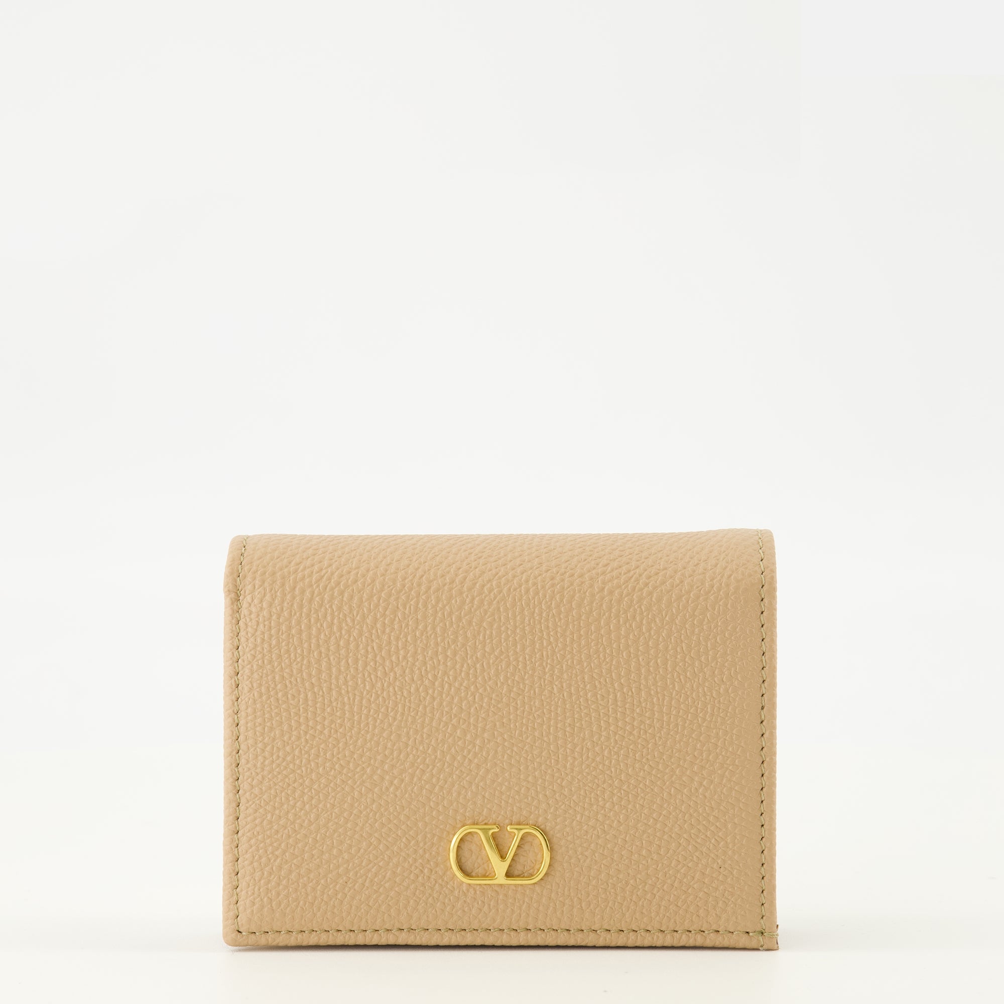Petite maroquinerie ベージュ レザー Vlogo ウォレット Valentino Garavani Beige Femme