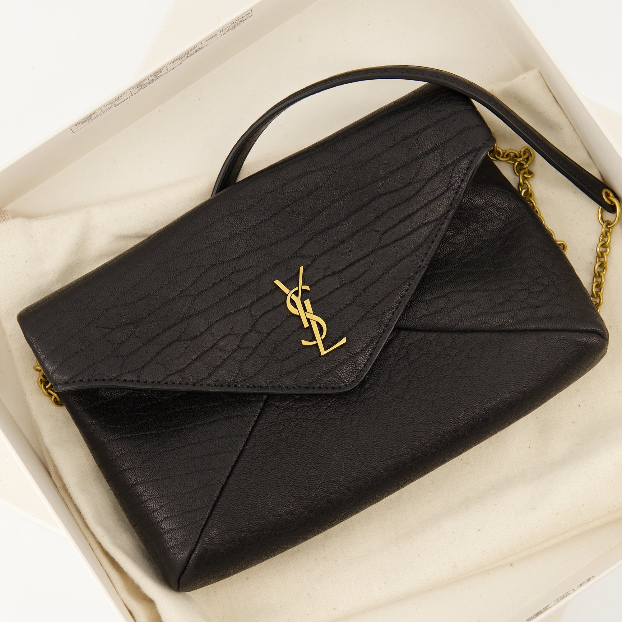 Sacs à main et épaule Cassandre Chain Pouch Saint Laurent Noir Femme