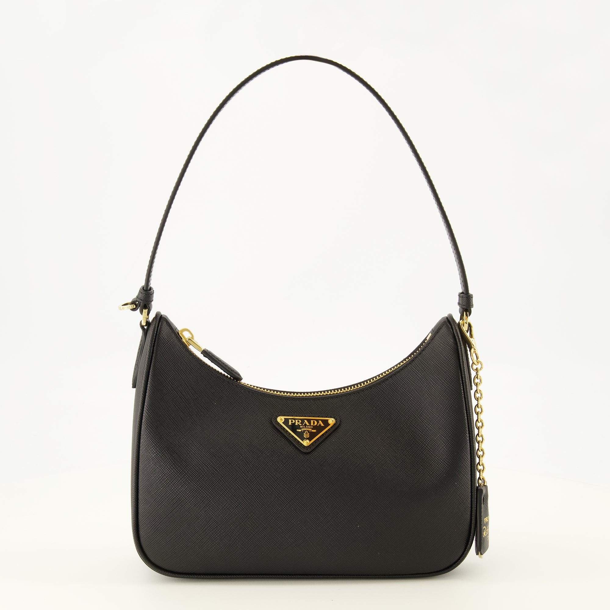 Sacs à main et épaule Mini Bag Re-Edition 2005 in pelle nera Prada Noir Femme