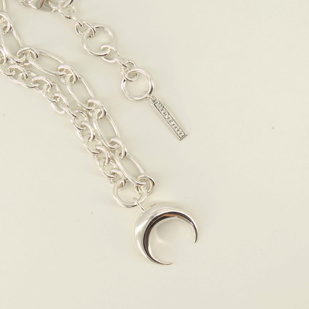 Bijoux Collana Silver Moon Marine Serre Argenté Unisexe