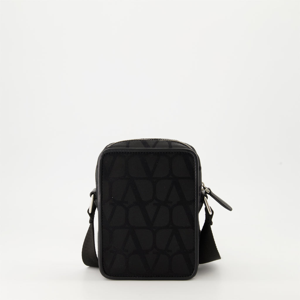 Sacs bandoulière Sacoche en nylon iconographe Valentino Garavani Noir Homme