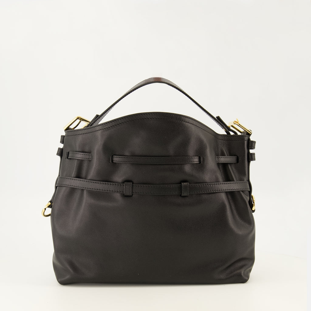 Sacs à main et épaule Sac seau Voyou Bucket en cuir noir Givenchy Noir Femme