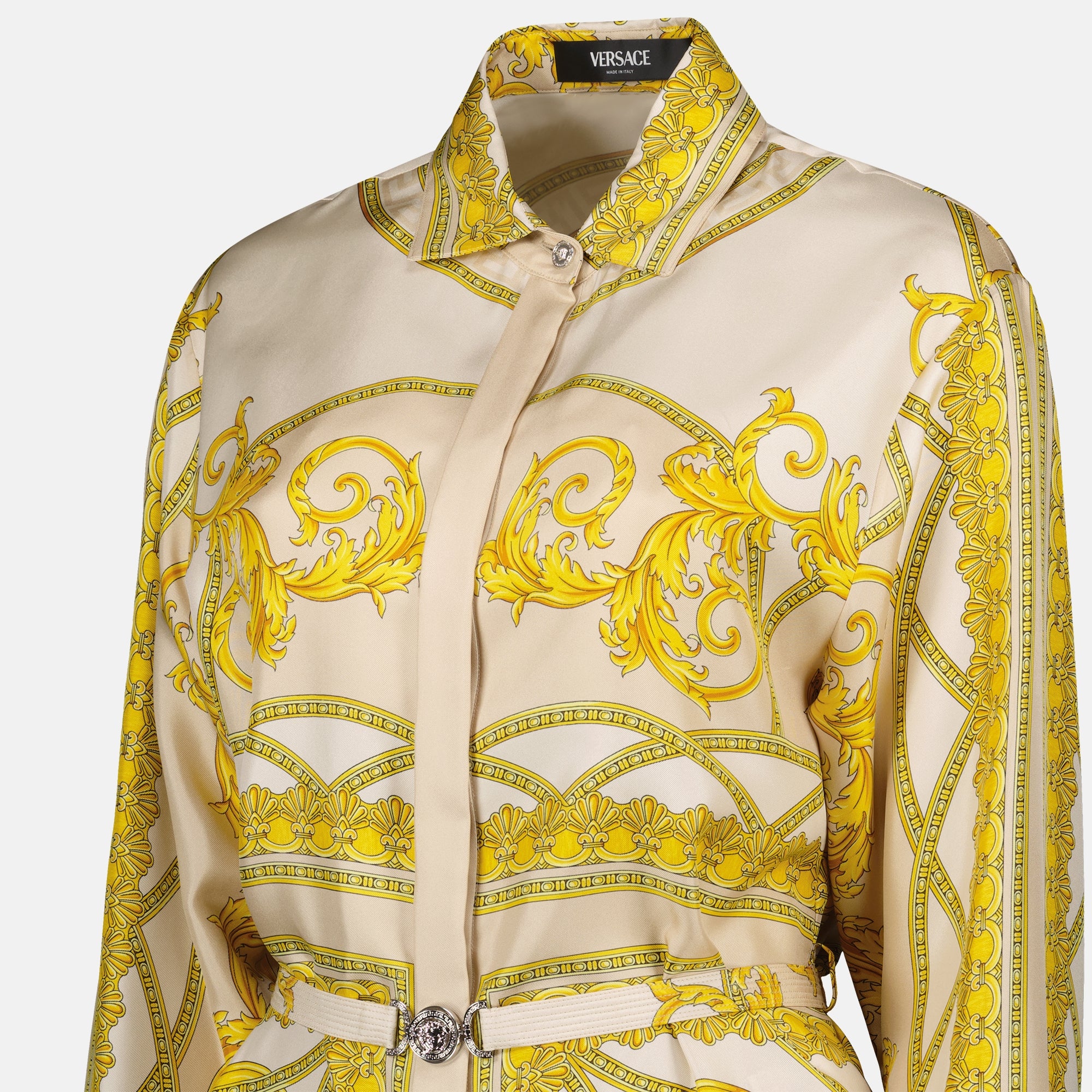 Robes Robe chemise La Coupe des Dieux Versace Jaune Femme