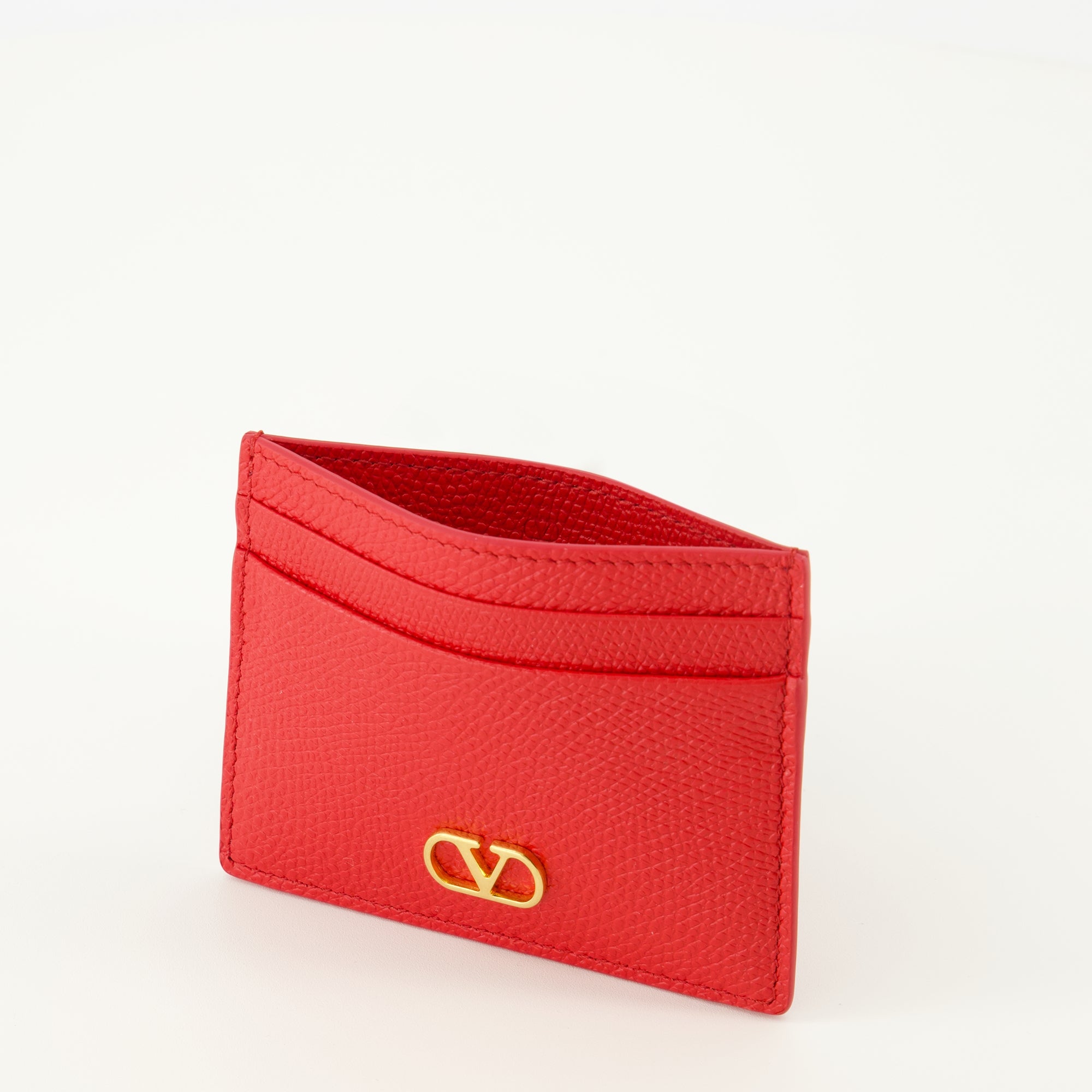 Petite maroquinerie VLogo カードホルダー レッドレザー Valentino Garavani Rouge Femme