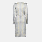 Robes Robe La Coupe des Dieux Versace Argenté Femme