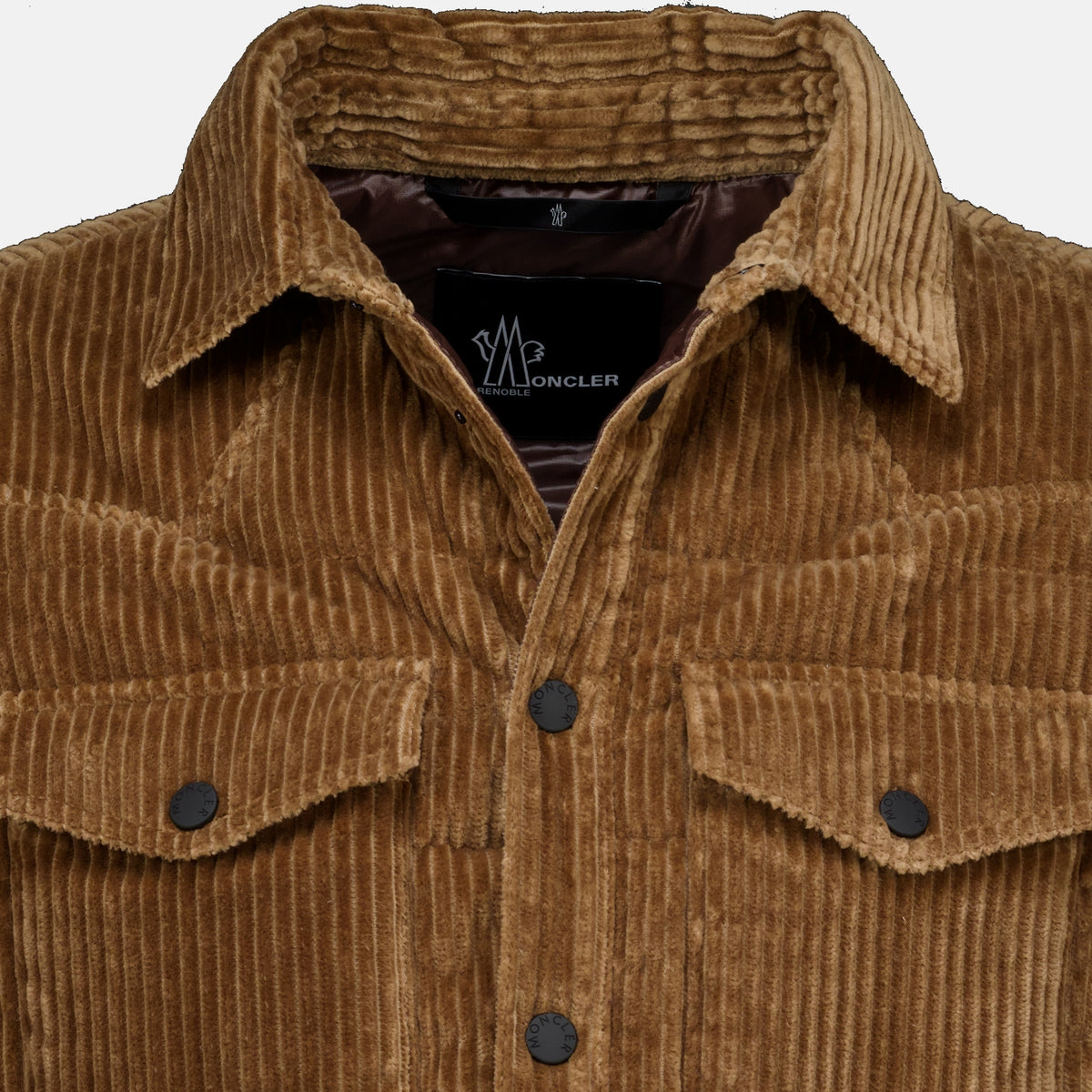 Vestes Camicia Overshirt in Corduroy Marrone Moncler Grenoble Marron Homme
