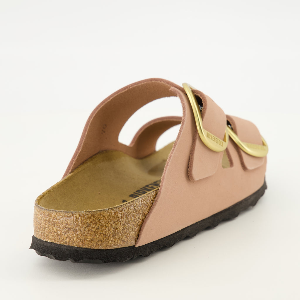 Chaussures ouvertes Arizona Big Buckle Sandals Pink Birkenstock Rose Femme