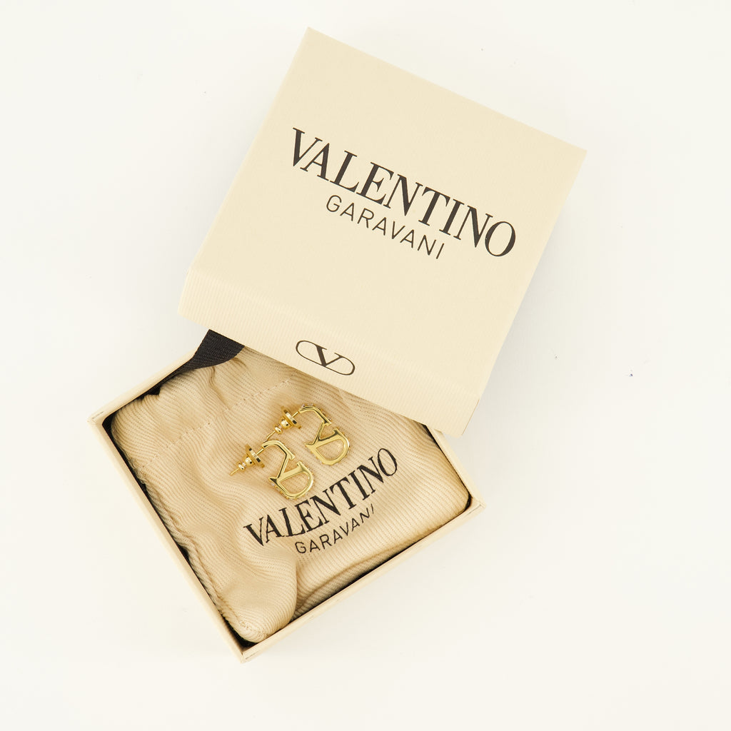 Bijoux Boucles d'oreilles VLogo avec Cristaux Swarovski® Valentino Garavani Doré Femme