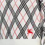 Maille Pull à carreaux Check Burberry Blanc Femme