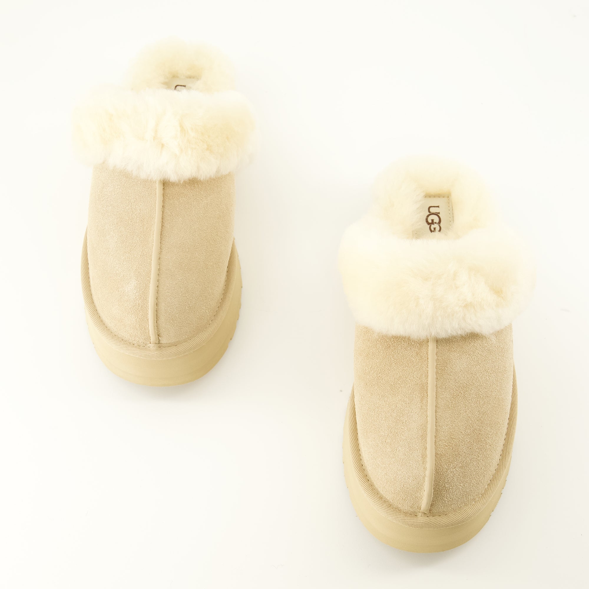 Chaussures ouvertes Mules Disquette Beijes Ugg Beige Femme