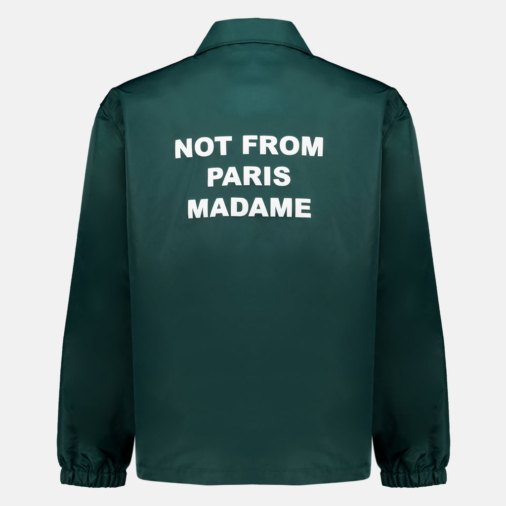Vestes グリーン スローガン ジャケット Drole De Monsieur Vert Homme